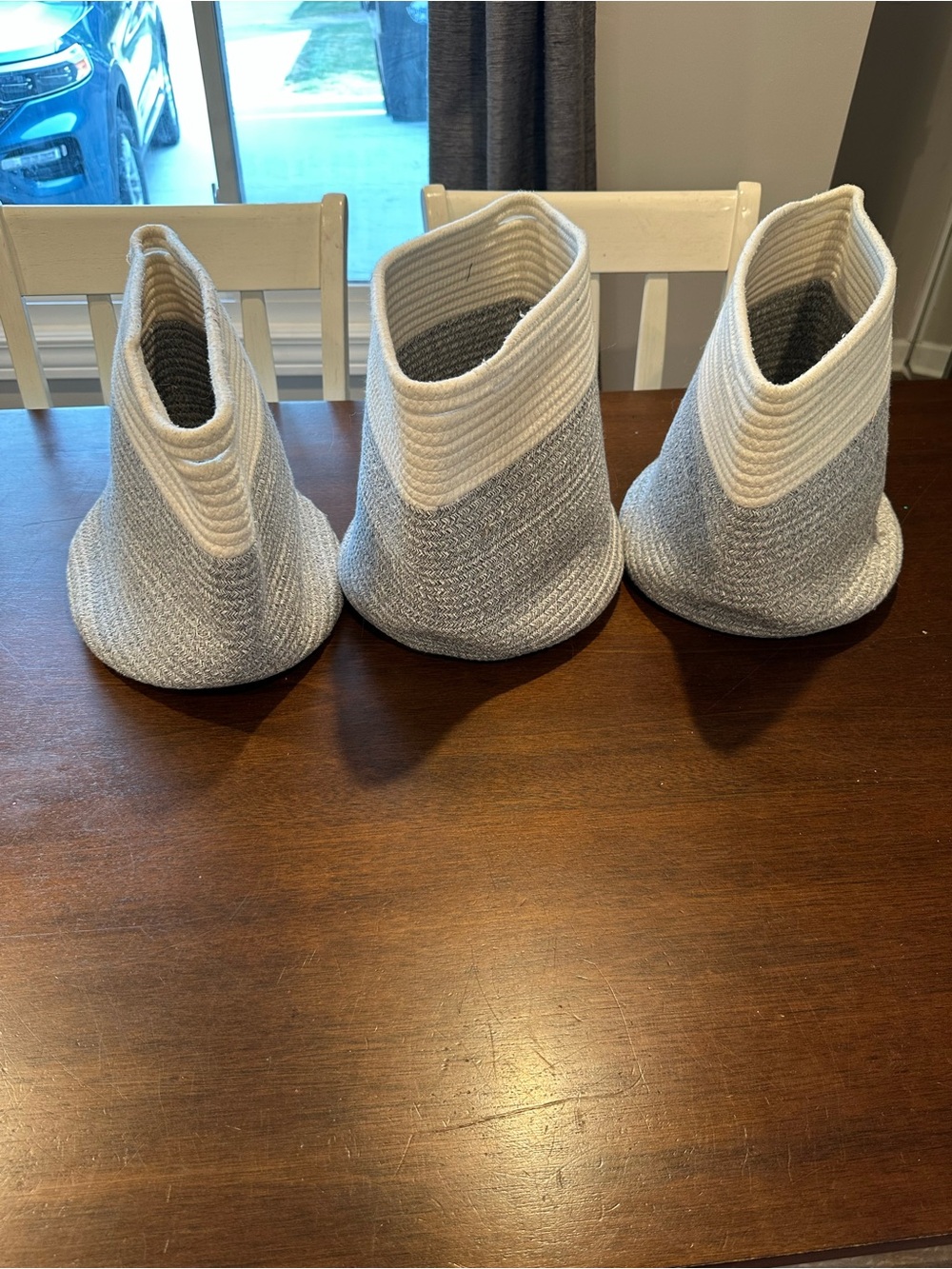 3 storage baskets
